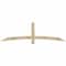 Ekena Millwork Bellingham Rough Sawn Timber Gable Bracket, Douglas Fir, 84"W x 24"H x 2"D x 4"F, 7/12 Pitch GBW084X24X0204BEL00RDF - alternate 1